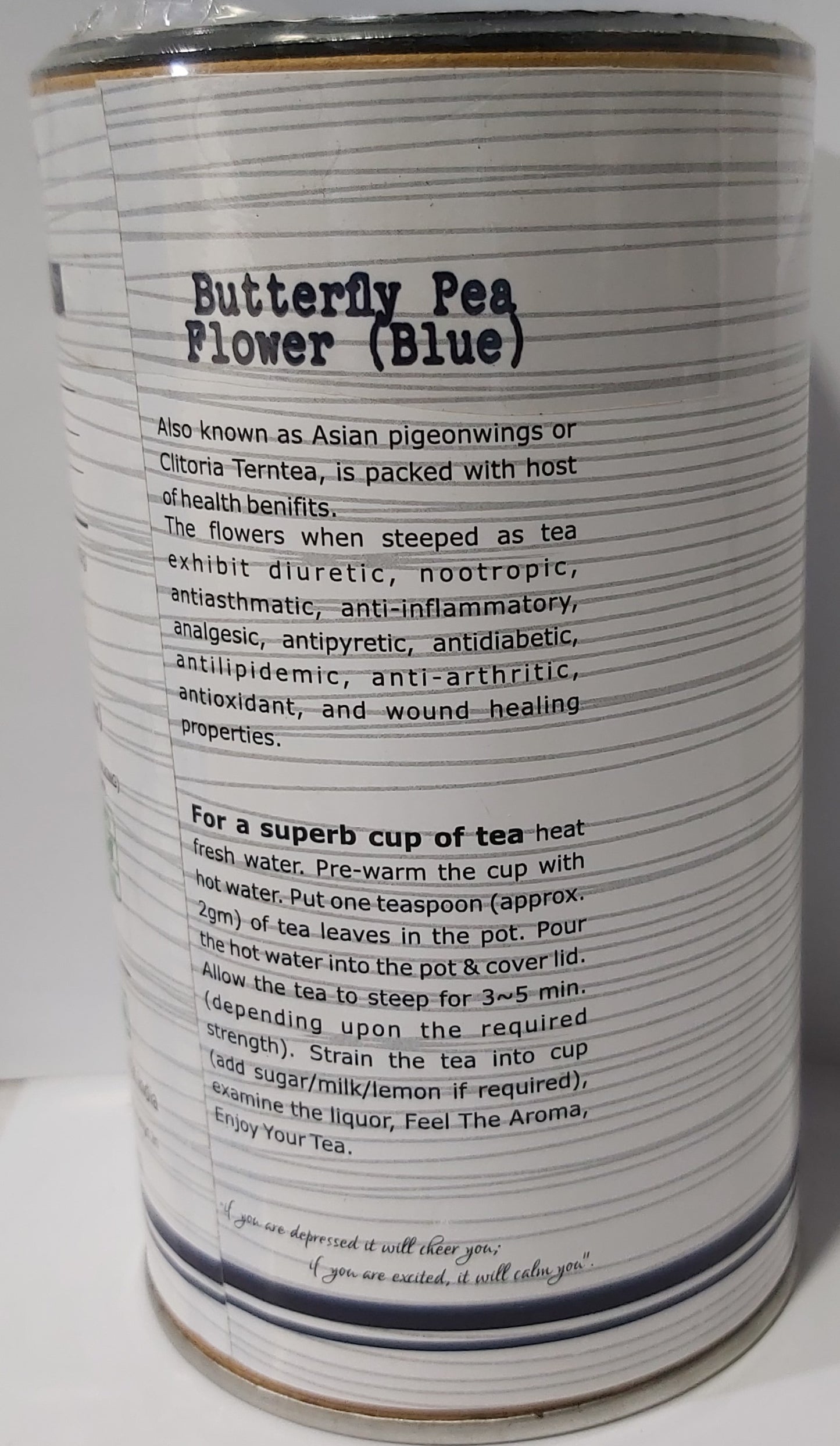 Butterfly Blue Pea Flower Tea l Aprajita Flower l Caffeine free l Antioxidant Rich