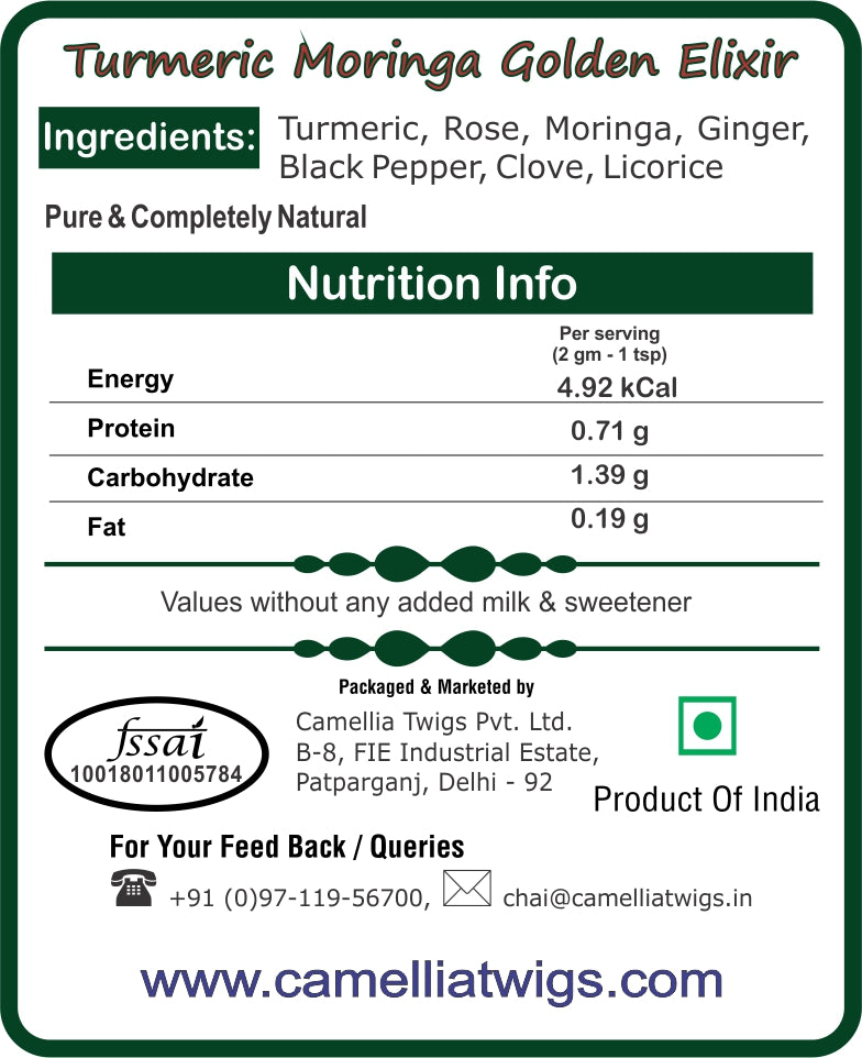 Turmeric Moringa Golden Elixir – A Nourishing Ayurvedic Wellness Blend