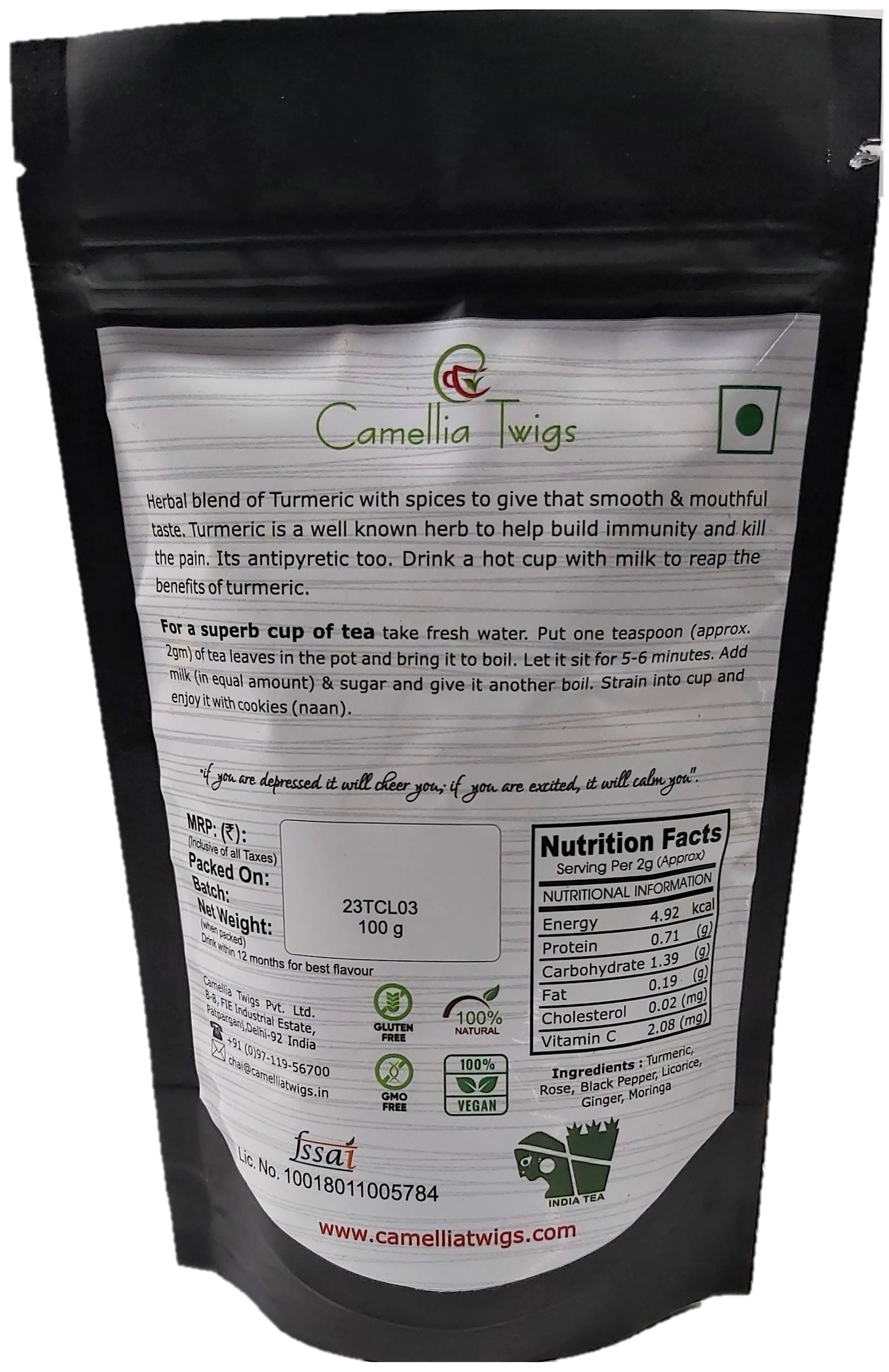 Turmeric Moringa Golden Elixir – A Nourishing Ayurvedic Wellness Blend